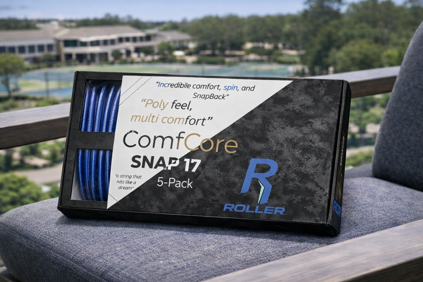 ComfCore FLEX tennis string 5-pack kit.